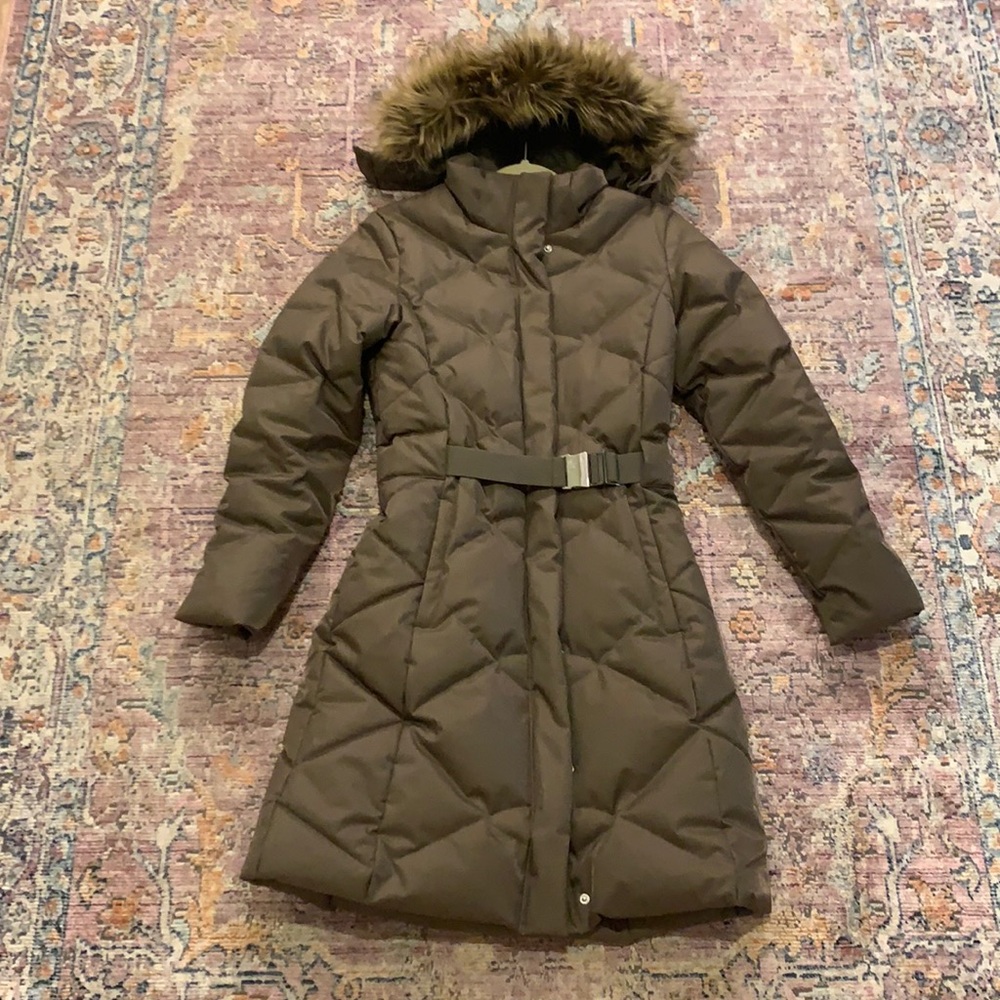 SZ M Metallic North Face Parka